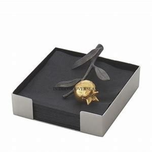 Look élégant Plaqué or de haute qualité Porte-serviettes en métal de qualité luxueuse Fourniture de centre de table de restaurant et d'hôtel - Product Image 5