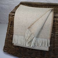 Manta personalizable de lana de alpaca en espiga, patrón sólido tejido por la mejor calidad de la India de Avior