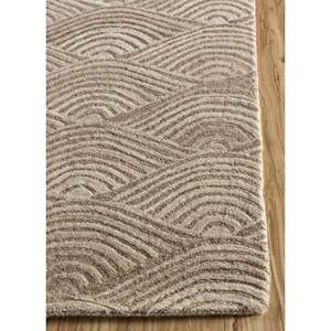 พรมขนสัตว์ทอมือลายเรขาคณิตสีเบจและสีน้ำตาล รุ่น Tahn-03 สำหรับห้องนั่งเล่น ทางเดิน ห้องโถง หรือใช้ในบ้านของวัยรุ่น - Product Image 4