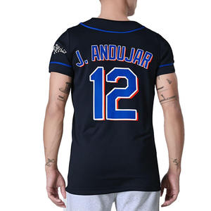 เสื้อเบสบอลพิมพ์ลายแบบซับลิเมชั่นตามสั่ง พร้อมโลโก้ทีม ชื่อทีม และหมายเลข ระบายเหงื่อ แห้งเร็ว เสื้อกีฬาแบบยูนิเซ็กซ์ 100% - Product Image 2