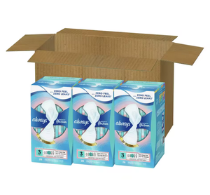 ราคาขายส่ง แผ่นอนามัยอินฟินิตี้ ผ้าฝ้ายผสมโฟมแบบมีปีก ซึมซับน้อย ระบายอากาศได้ดี ใช้ได้ทุกวัน 84 ชิ้น (3 แพ็ค 28 ชิ้น/แพ็ค) - Product Image 1
