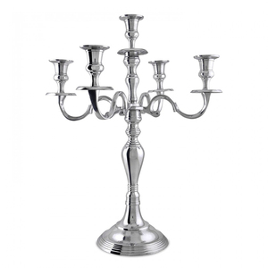 Candelabros de aluminio de 5 brazos modernos, soporte decorativo para velas para el hogar para vacaciones, ocasiones especiales, para Cumpleaños de Navidad - Product Image 6
