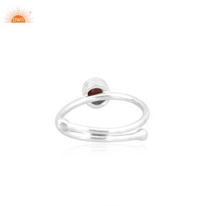 Minimalista amarillo Ojo de Tigre minimalista forma redonda apilable todos los días anillo de mujer piedras preciosas naturales joyería hecha a mano - Product Image 4