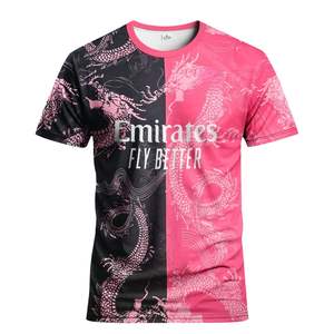 Maillot de football unisexe en polyester 100% personnalisé avec nom et numéro d'équipe, design sublimé à deux tons de dragon - Product Image 1