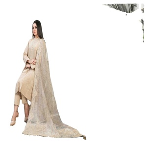 TAWAKKAL Marque Femme Non Cousu Karrandi Banarsi Gala Brodé Salwar Kameez Fantaisie Brodé Dupatta Mariages Evergreen - Product Image 1