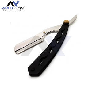 Navaja de Afeitar Profesional de Alta Calidad para Hombre, con Logotipo Personalizado, Hoja Deslizante, Color Negro, Navaja de Afeitar Clásica para Salón y Cuidado Personal en Casa - Product Image 6