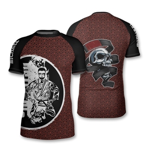 Rashguard de manga corta de calidad superior, tela elástica ligera, costuras planas, resistente a las erupciones para buceo en la playa y deportes acuáticos - Product Image 1