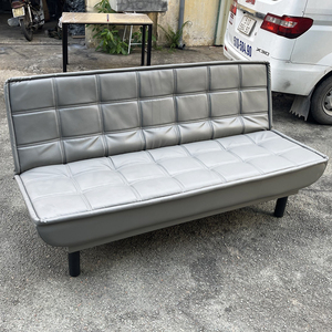<b>Modern</b> 1.8m Convertible <b>Sofa</b> <b>Bed</b> Reclining and Foldable Wood Frame for Living Room Dining School HOBS01X Gray Color - Product Image 2