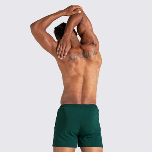 2025 pantalones cortos deportivos de algodón para gimnasio de calle para hombre, cómodos pantalones cortos de chándal de felpa francesa con patrón sólido personalizado OEM - Product Image 2