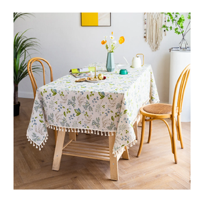 Nappe tissée teinte unie de taille personnalisée la mieux classée Vente du Nouvel An à la mode avec un prix de gros bas - Product Image 5