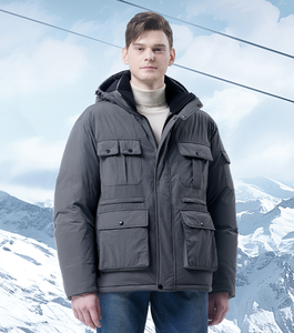 [MARK] Veste matelassée d'hiver pour homme MK-686 de marque coréenne OEM ODM, vêtement de travail décontracté, uniforme, nylon durable, 100% rembourrage épais, coupe-vent - Product Image 5