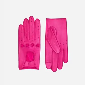 High Quality Winter Fancy Fashion Full Finger Non-Slip Outdoor Unisex Sheepskin Leather <b>Gloves</b> with Lace-Up Closure - Product Image 4