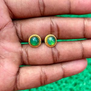 Elegant Natural Green <b>Onyx</b> Gemstone <b>Earrings</b> Handmade 925 Sterling Silver Jewelry Artisan Handmade Fashion Jewelry - Product Image 6