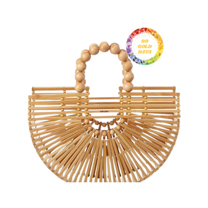 Bolso de bambú de material natural, cuidadosamente hecho y empaquetado para mercados de regalos ecológicos o ferias de productos hechos a mano - Product Image 6