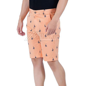 New Arrival <b>Men's</b> Printed Solid Pattern Casual <b>Shorts</b> Lightweight with Elastic Waist Closure Secure for Active Days with Pockets - Product Image 1