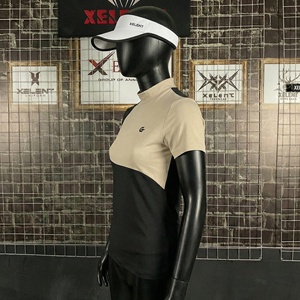 เสื้อยืดกอล์ฟแขนสั้นผู้หญิงทรงสลิม ผ้าฝ้ายผสมสแปนเด็กซ์ 200 กรัม ระบายอากาศ แห้งเร็ว นุ่มสบาย พิมพ์ลาย สำหรับฤดูร้อน - Product Image 4