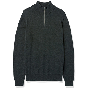 Sudadera de Corte Regular con Cierre de Cremallera de Cuarto, Cuello Alto, Sudadera con Cierre, Prenda Suave, Ligera, Informal y Urbana - Product Image 1
