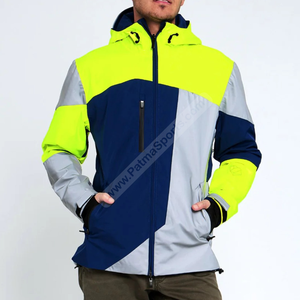 Chaquetas Cortavientos con Capucha Reflectantes Personalizadas a Bajo Precio para Hombre, Ropa de Trabajo de Invierno con Opciones de Color Neón - Product Image 1