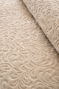 Couverture en velours gaufré de luxe beige | Couvre-lit en microfibre douce pour l'hiver | Couvre-lit décoratif 220x240 cm - Product Image 2
