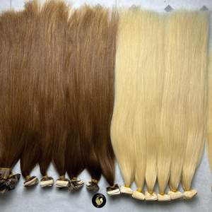 Bande droite d'os naturel brut vierge à double cuticule alignée invisible Offre Spéciale dans les extensions de cheveux humains - Product Image 2