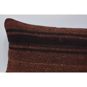 หมอนผ้าขนแกะสีน้ำตาลสุดหรูขนาด12x48นิ้วผ้าทอมีลายดอกไม้วินเทจวัสดุผ้าไหมแบบพกพา - Product Image 2