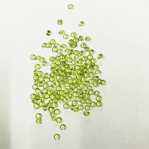 Peridoto verde natural, corte brillante redondo, piedra de 2,5mm, piedra preciosa facetada de calidad AAA, piedras semipreciosas pulidas para joyería - Product Image 2