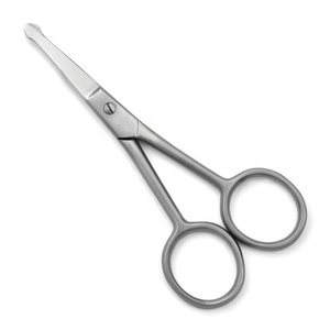 Ciseaux de sécurité en acier inoxydable de qualité professionnelle, coupe rapide, couleur argent, Logo personnalisé, petits ciseaux à cuticules - Product Image 1