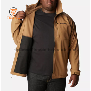 Chaqueta Softshell para hombre con logotipo personalizado a la venta, chaqueta Softshell de manga larga para hombre con nuevo diseño, chaqueta Softshell de poliéster y nailon - Product Image 5