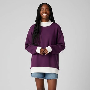 Sweat-shirt en molleton à col montant long unisexe personnalisé pour sororité universitaire, vêtements d'université haut de gamme pour l'hiver et l'automne avec marquage OEM sur le devant - Product Image 5