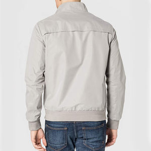 Customized Logo Printing Men's Softshell Jacket with Front Zipper <b>Stand</b> Collar Light <b>Weight</b> Black Color - Product Image 3