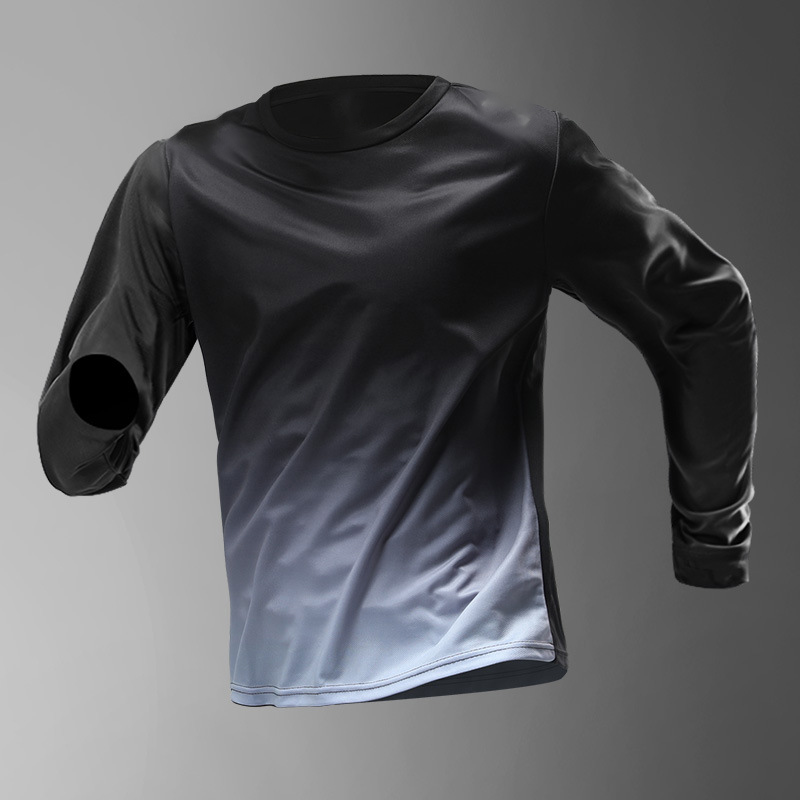 Black and gray loose long sleeves