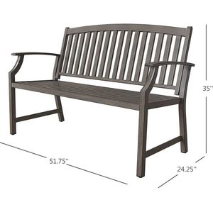 New luxury design aluminum outdoor <b>bench</b> for home outdoor furniture sitting chair general place patio garden park made in india - Product Image 3
