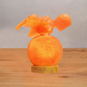 Lámpara de sal del Himalaya Natural de la mejor calidad, diseño de Animal único tallado a mano, forma redonda para decoración del hogar con efecto de luz - Product Image 4