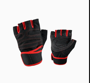 Guantes de Entrenamiento de Medio Dedo, Ligeros, con Soporte para Muñeca, para Hombre y Mujer, con Acolchado Completo en la Palma, Antideslizantes, para Gimnasio, Levantamiento de Pesas y Fitness - Product Image 3