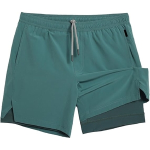 Shorts de sport décontractés de haute qualité pour hommes avec poches, taille haute, fermeture à cordon, respirants, séchage rapide, shorts de plage - Product Image 3