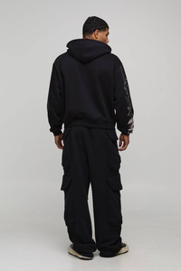 Sudadera con Capucha Personalizada para Hombre, de Algodón, 300 g/m², Forro Polar Grueso, con Cremallera Doble, Bordada, para Invierno - Product Image 2