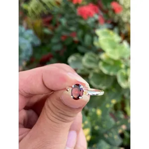 Natural <b>Garnet</b> <b>Ring</b> 925 Sterling <b>Silver</b> Handmade Gemstone <b>Ring</b> for Women Wholesale Jewelry Supplier - Product Image 3