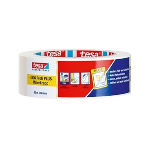 Tesa Precision Mask Standard Tape Professional Plus Profi PLUS Malerkrepp Lenght50m, Ancho 38mm - Product Image 1