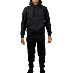 Conjunto de chándal con capucha y cremallera para hombre personalizado, ropa cómoda de punto para correr para entrenamiento, trajes de dos piezas de invierno - Product Image 1