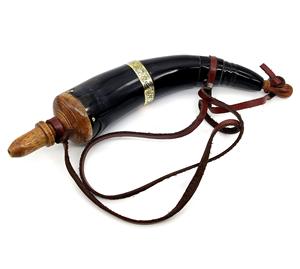 Corne à poudre de buffle de qualité génies logo personnalisé produit le plus vendu corne à poudre de buffle au design moderne fait main - Product Image 5