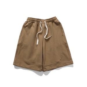 Último logotipo personalizado 100% pantalones cortos de algodón deporte hombres cordón pantalones cortos para correr pantalones cortos Casuales - Product Image 2