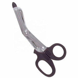 Ciseaux de traumatologie EMT noirs de haute qualité, manche en plastique polyvalent, outil de formation pour maquillage permanent CREATIVE SURGICAL CS-TS-001 - Product Image 1