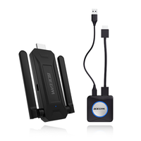 Le kit de présentation sans fil 4K bibande 2.4G/5G Plug-and-Play prend en charge la coulée multi-appareils avec émetteur et récepteur