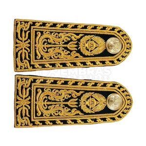 Insignia de Charretera decorativa con lazo para el hombro y patrones de hilo en negrita insignia de hombro uniforme bordada - Product Image 5
