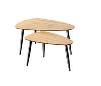 Vente en gros de nouveaux meubles de maison décoratifs de table de console en bois à 2 niveaux faits à la main pour le bureau de salon fabriqués par l'exportateur