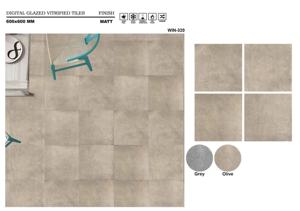 Azulejos de Porcelana Esmaltada 600x600mm Antideslizantes Diseño Moderno para Escuelas y Centros Comerciales WIN 320 - Product Image 2