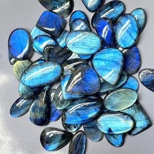 Cabochons de Labradorite Bleue de Haute Qualité Faits à la Main, Pierres Précieuses Naturelles Certifiées par un Certificat Tierce Partie, Effet de Couleur/Feu - Product Image 3