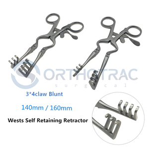 Ortho Self Retaining Double Joint Hook Orthotrac Instrument chirurgical manuel en acier inoxydable MOL Safety Haute qualité Certifié CE - Product Image 3