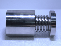 Vis mère trapézoïdale personnalisée en acier inoxydable 316 poli, usinée CNC, pour mouvement linéaire certifié