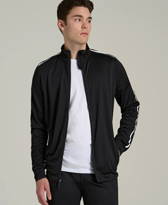 Veste en polaire pour homme de haute qualité, design personnalisé, coupe slim, vintage, col montant, bouton unique, décoration en dentelle, unie - Product Image 1